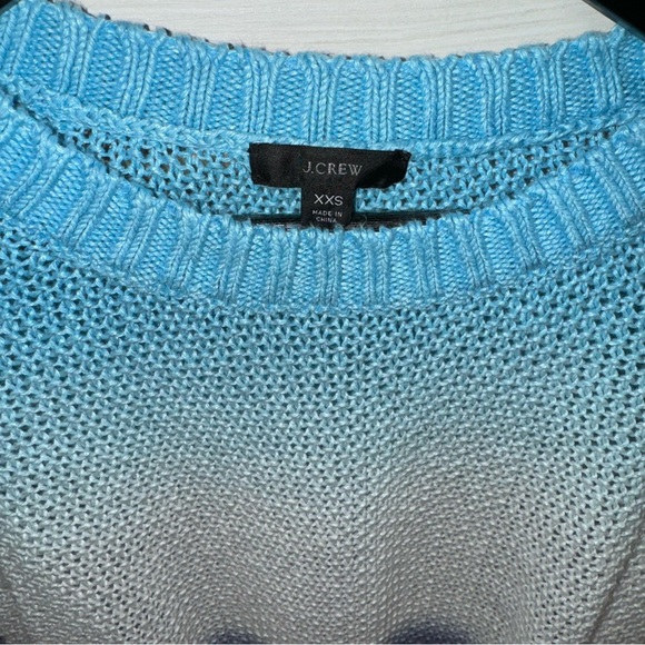 J.Crew Dip-dyed ombré beach sweater-AM099-linen-MONACO BLUE RAW INDIGO X… - Picture 4 of 9